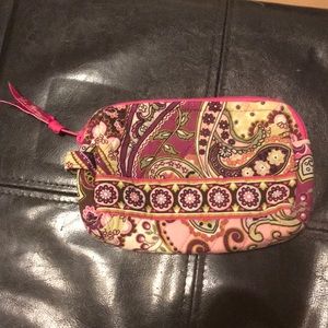 Vera Bradley Very Berry Paisley small cosmetic bag
